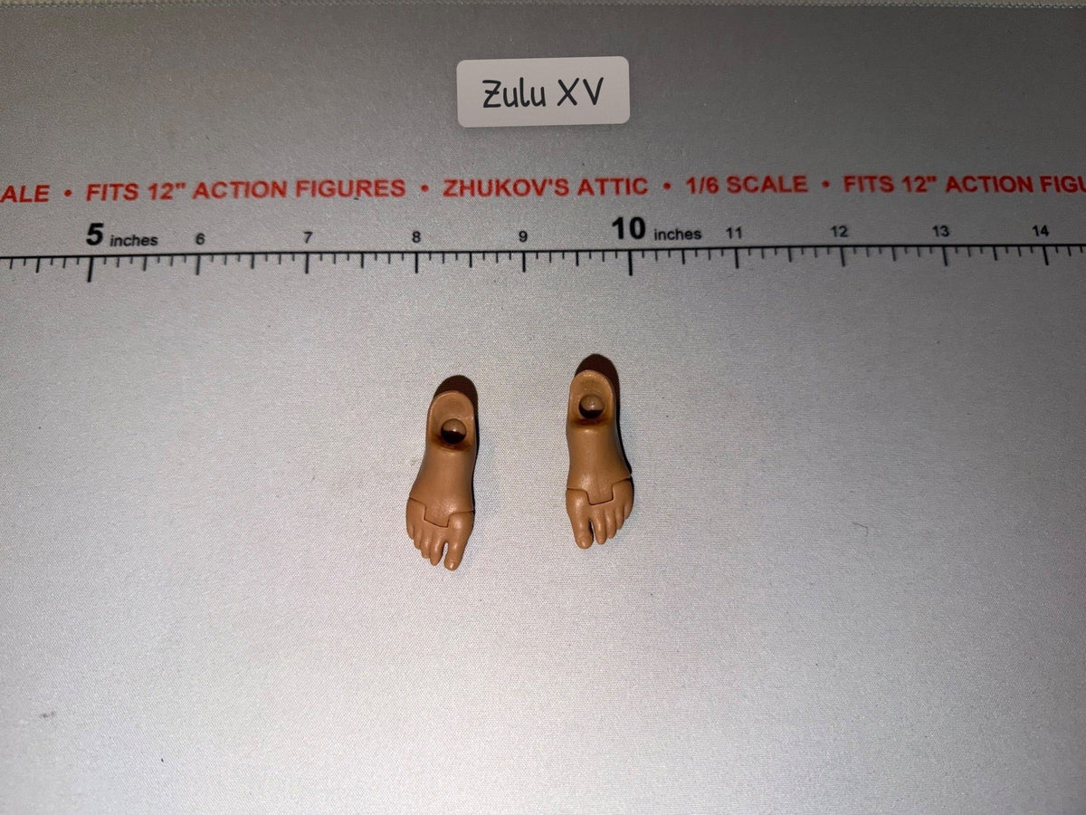 1/6 Scale Male Bare Foot Set