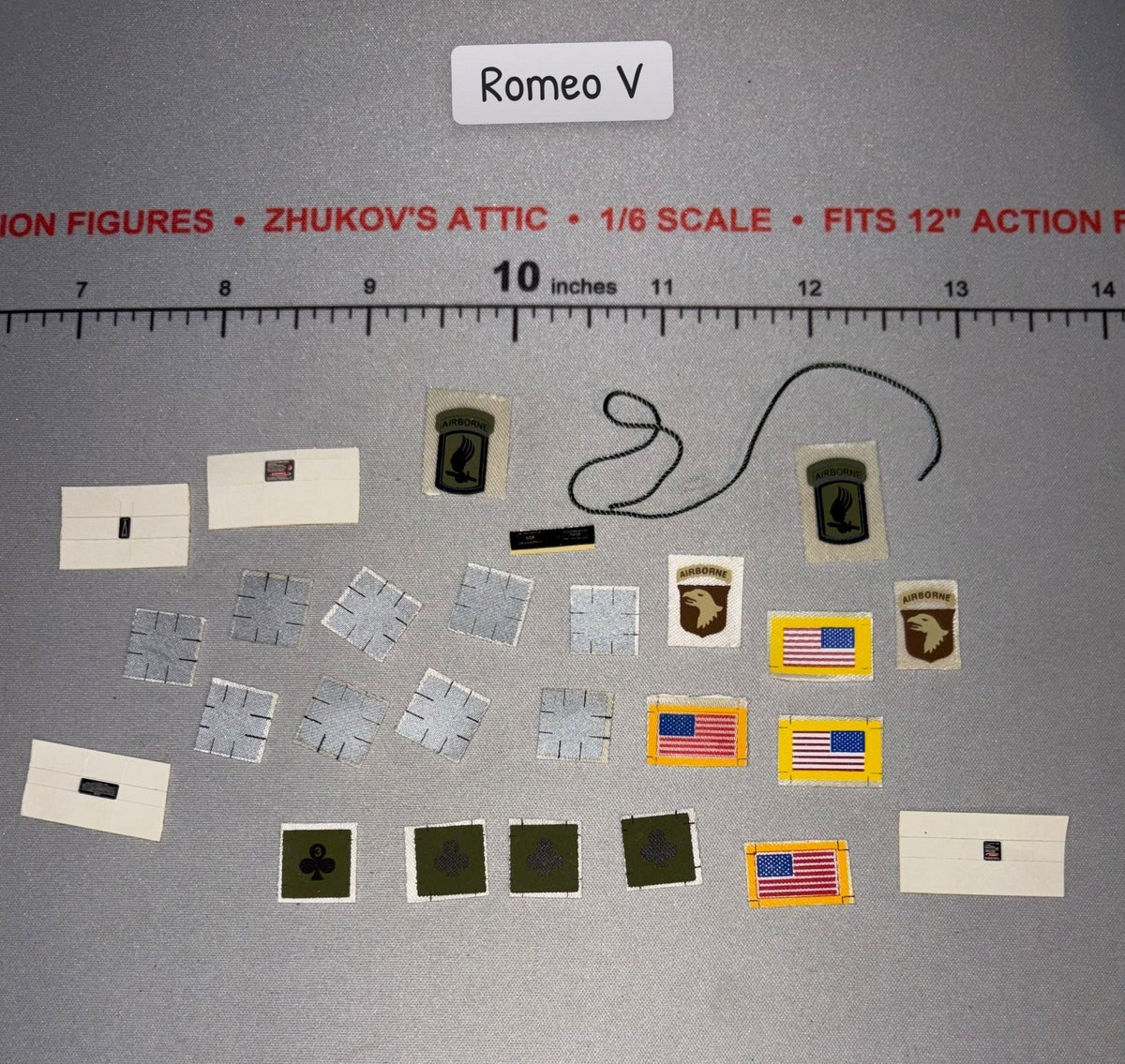 1/6 Scale Modern Era US Army 101st Airborne and 173rd Airborne Patch and Insignia Lot