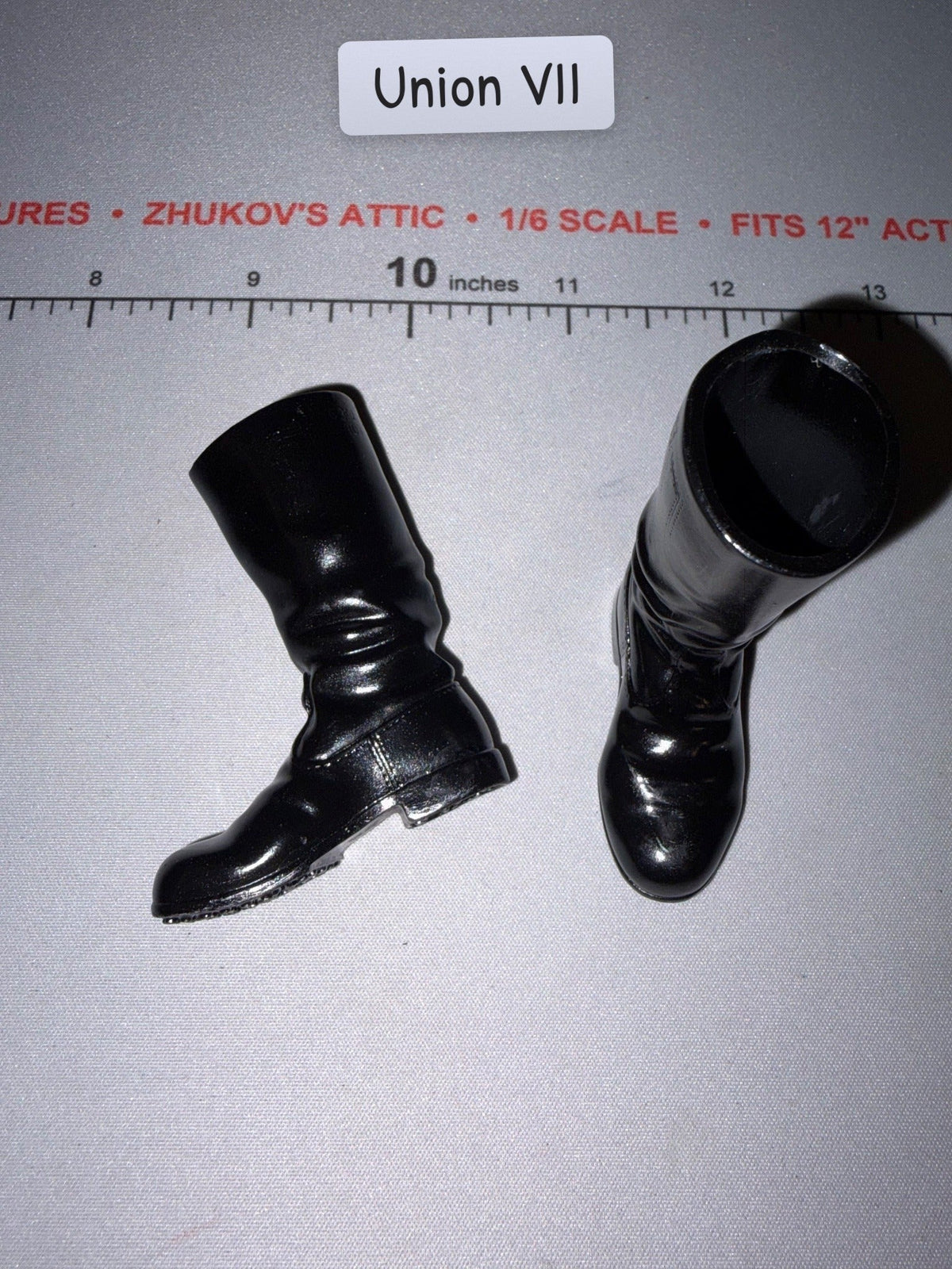 1/6 Scale WWII German Black Boots - High Gloss - Dragon