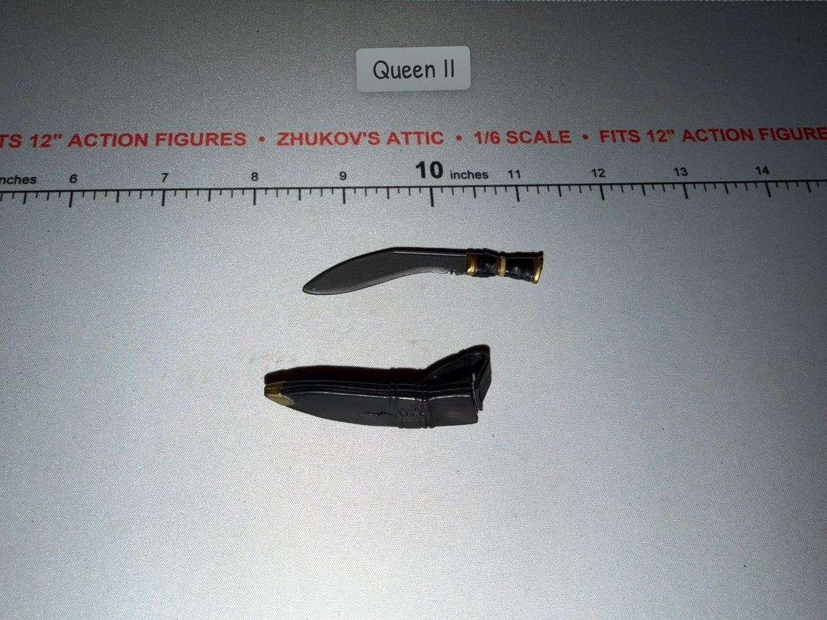 1/6 Scale WWII British Gurkha Kukri Knife with Sheath