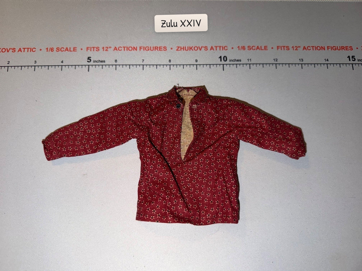1/6 Scale Western Frontier Floral Print Long Sleeve Shirt