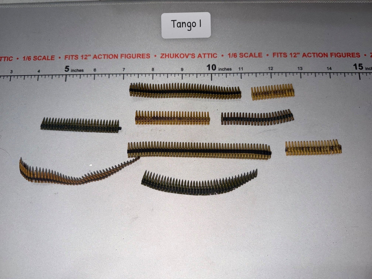 1/6 Scale WWII Machine Gun Ammunition Belt Lot