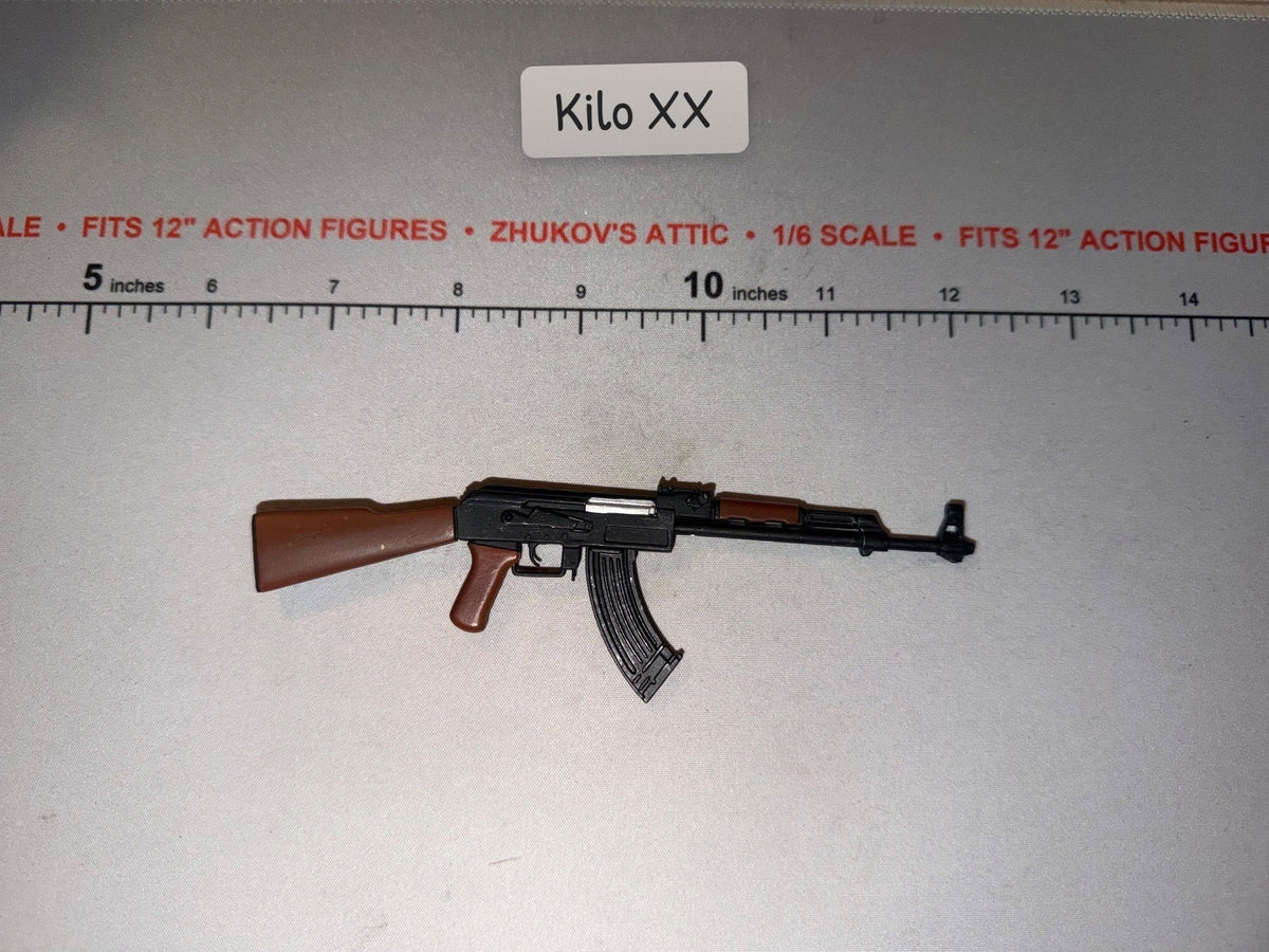 1/6 Scale Modern Era AK-47 Assault Rifle with Fixed Stock and Magazine