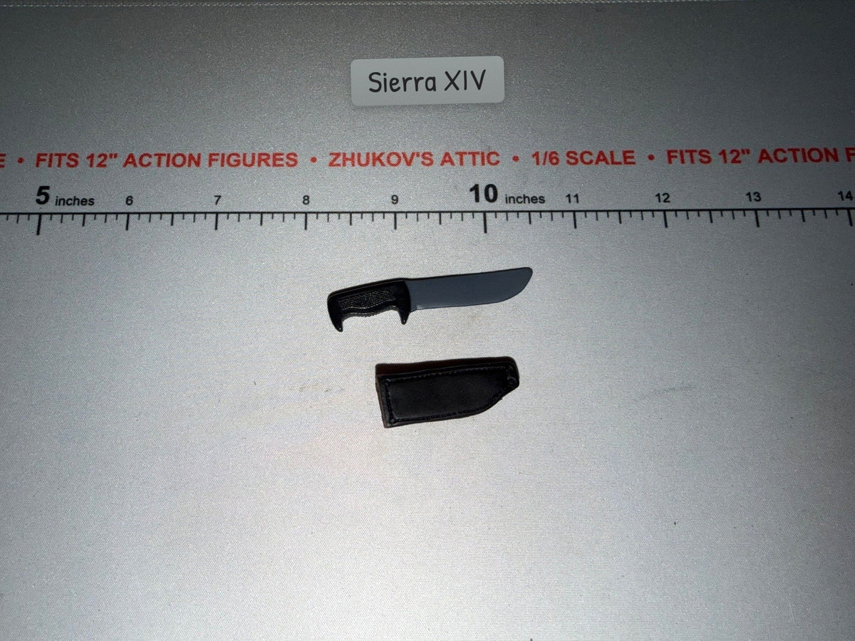 1/6 Scale Modern Era Combat Knife with Sheath - Ultimate Soldier