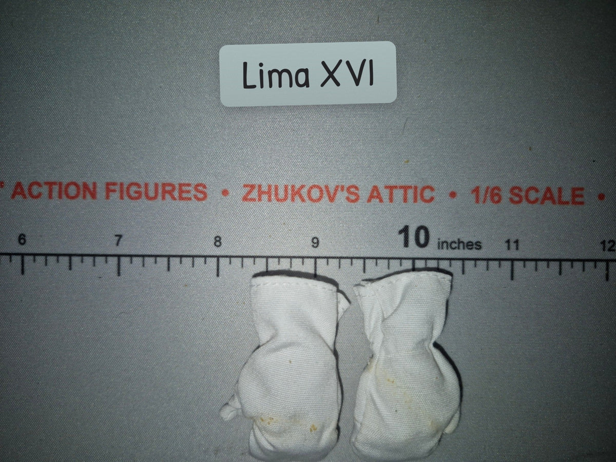 1/6 Scale GI Joe White Astronaut Gloves