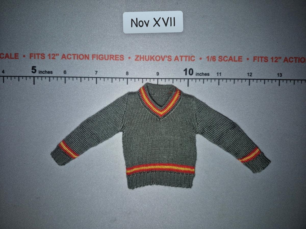1/6 Scale Modern Civilian Harry Potter Gryffindor V-Neck Sweater - Star Ace