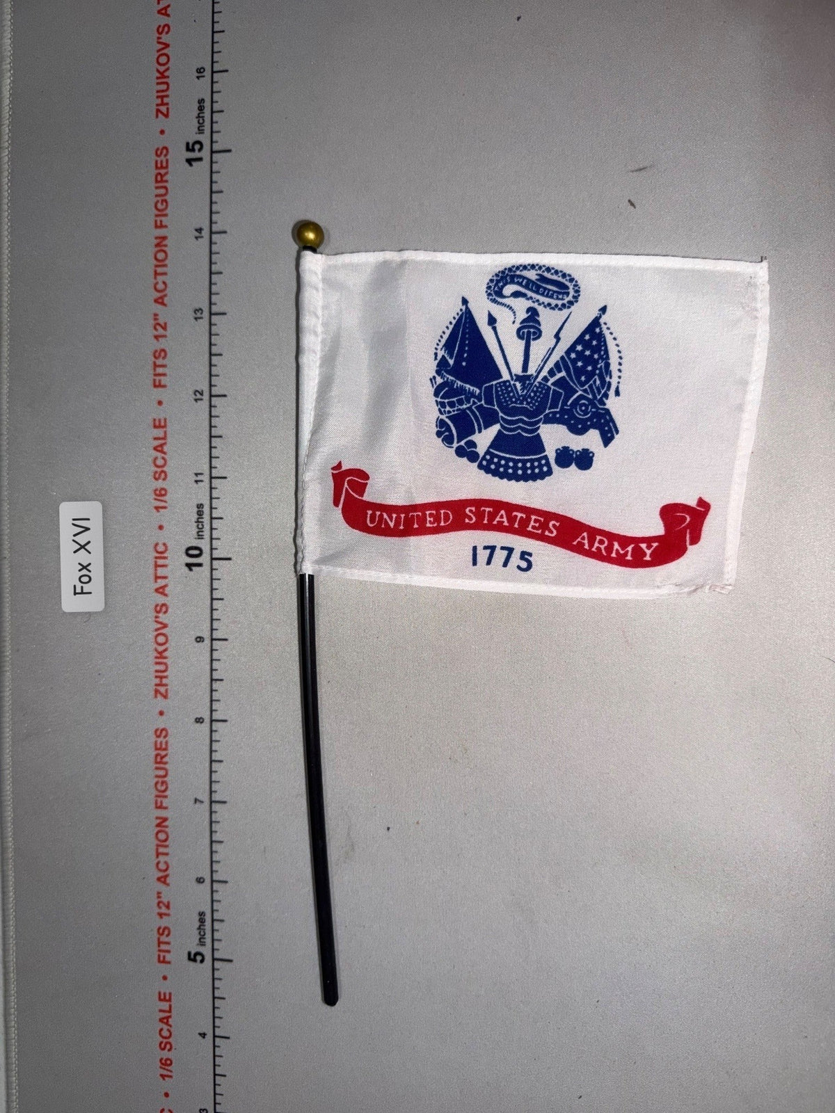 1/6 Scale US Army 1775 Flag on Staff - GI Joe