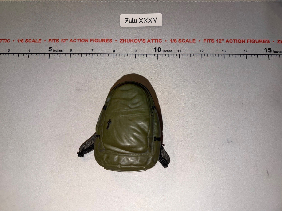 1/6 Scale Modern Green Tactical Backpack