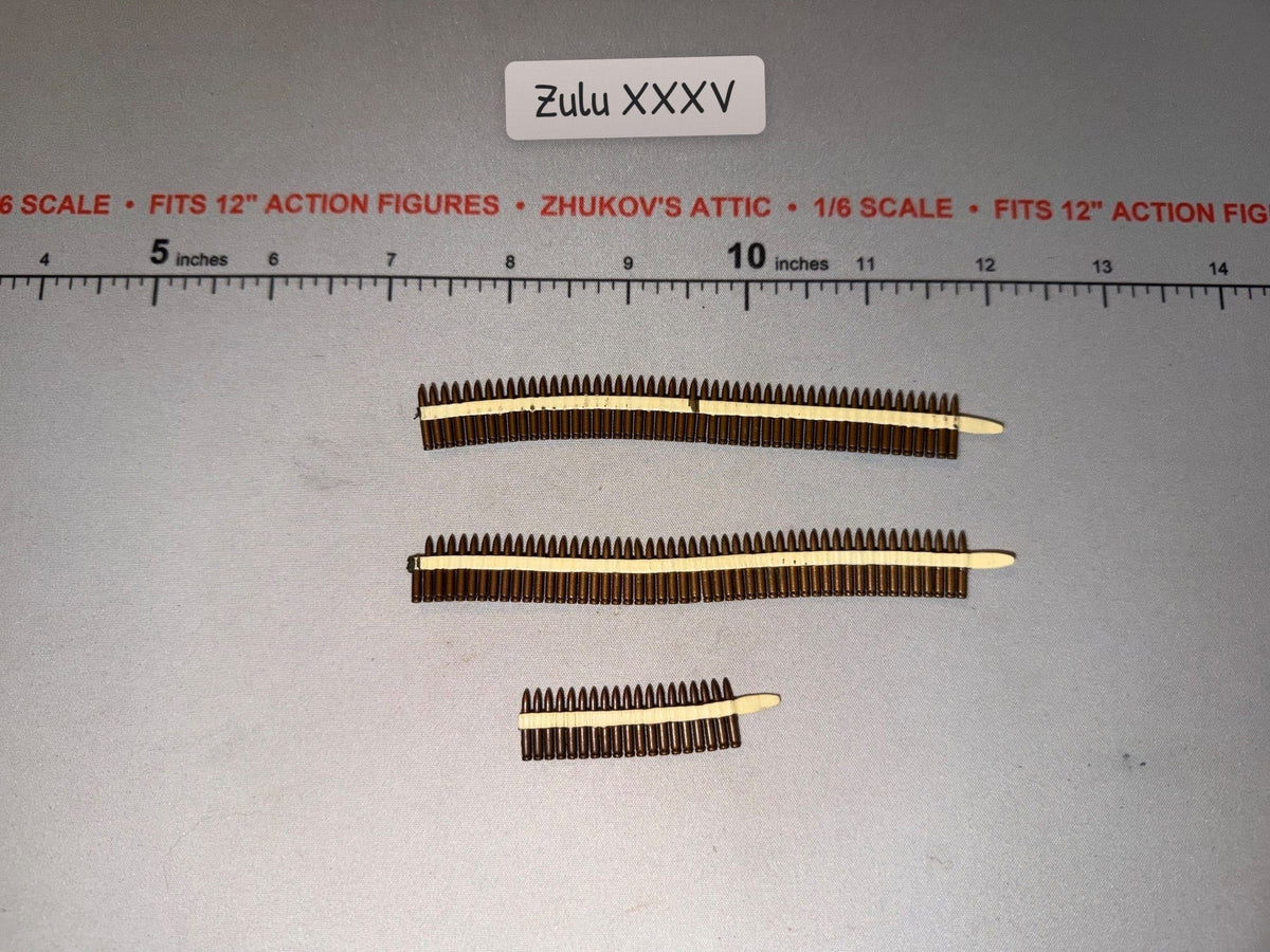 1/6 Scale WWII US Machine Gun Ammunition Belt Lot