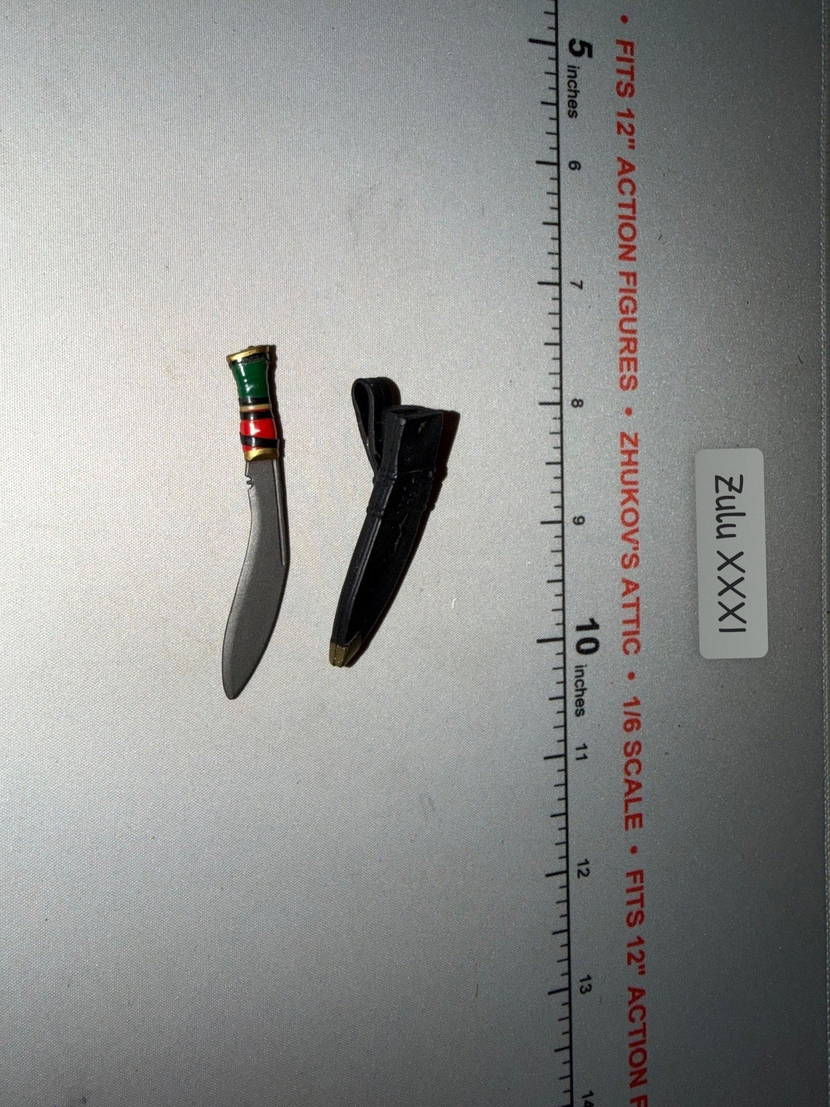 1/6 Scale WWII British Gurkha Kukri Knife with Sheath