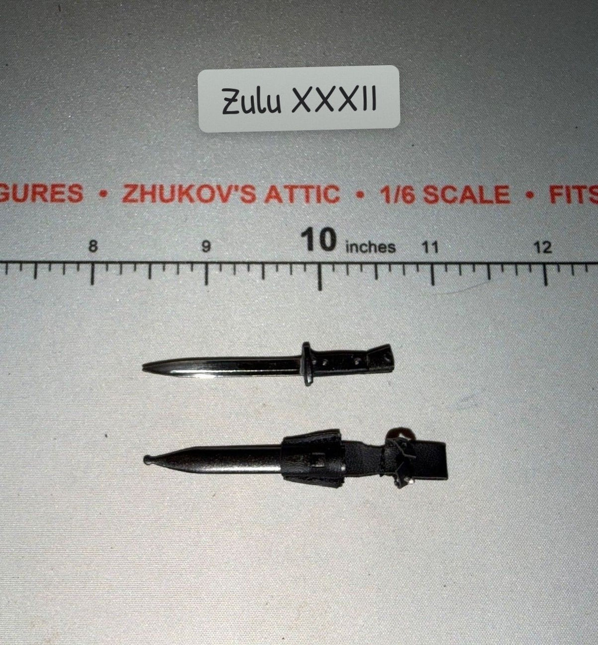 1/6 Scale WWII German Bayonet with Scabbard