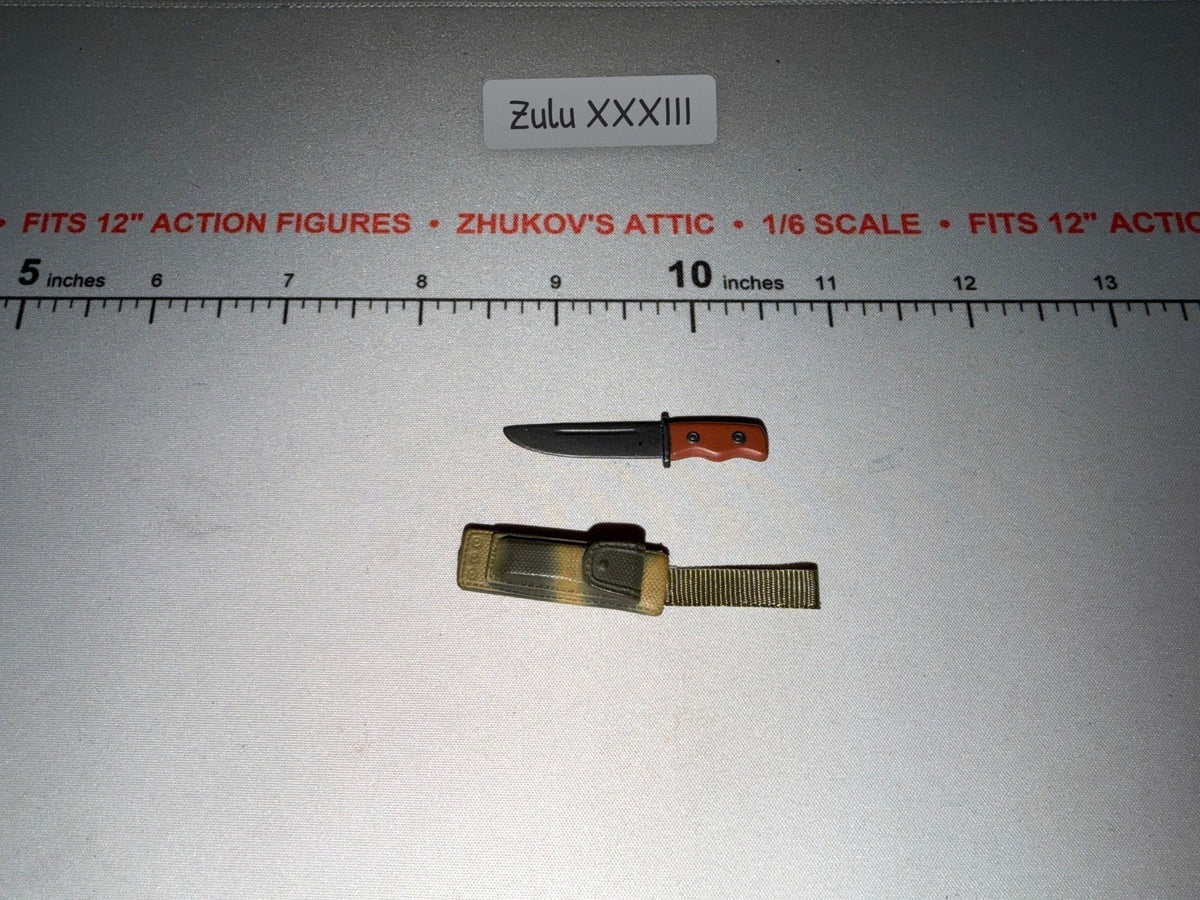 1/6 Scale Modern Era Combat Knife with Scabbard