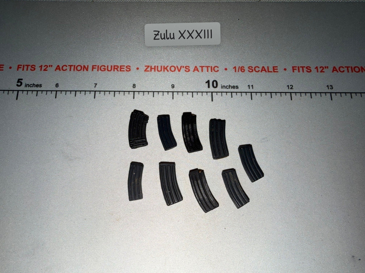 1/6 Scale Modern Rifle Magazine Lot
