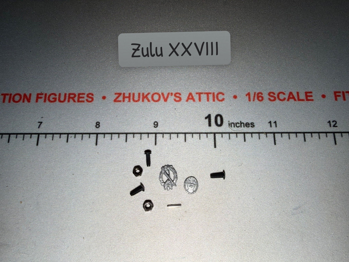 1/6 Scale WWII German Infantry Assault Badge and General Assault Badge Miniature Insignia Set