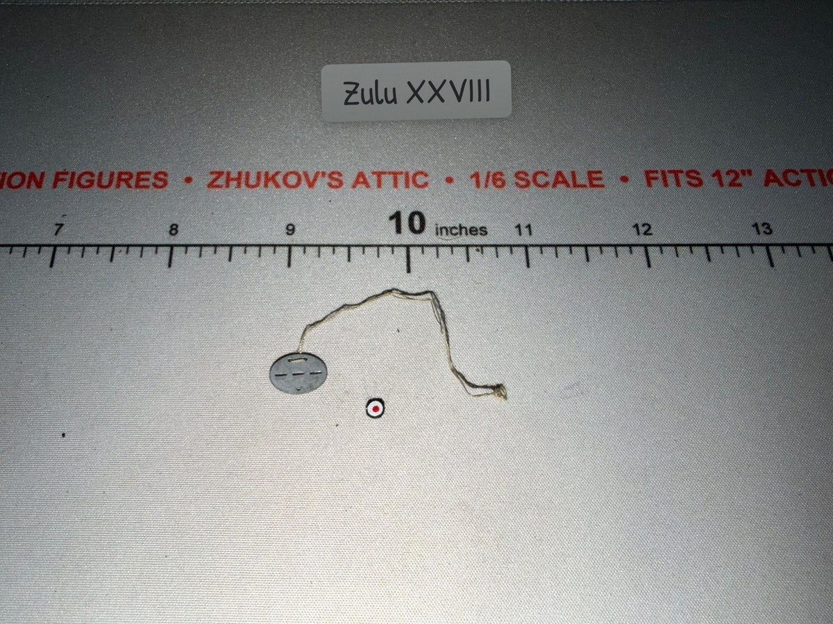 1/6 Scale WWII German Identity Disc with Cord