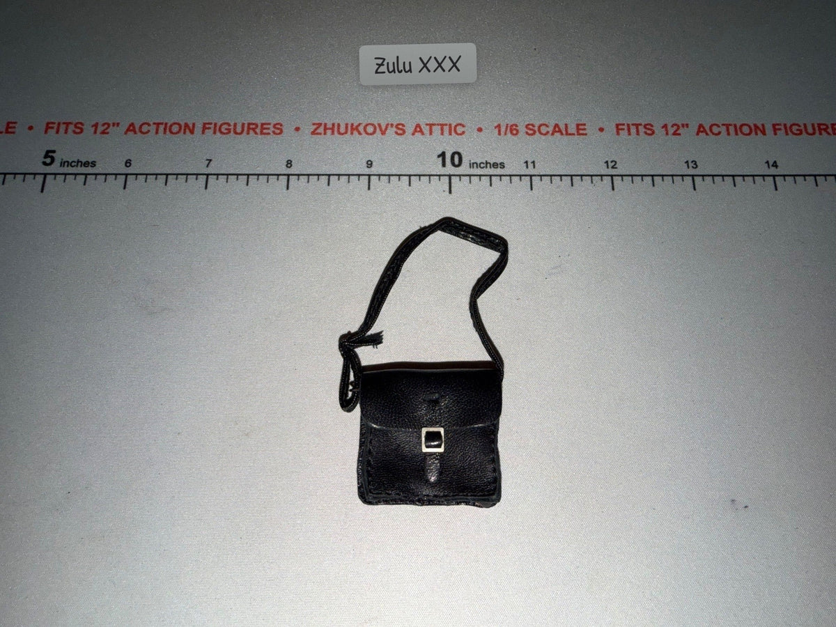 1/6 Scale Civil War Western Era Black Musette Bag