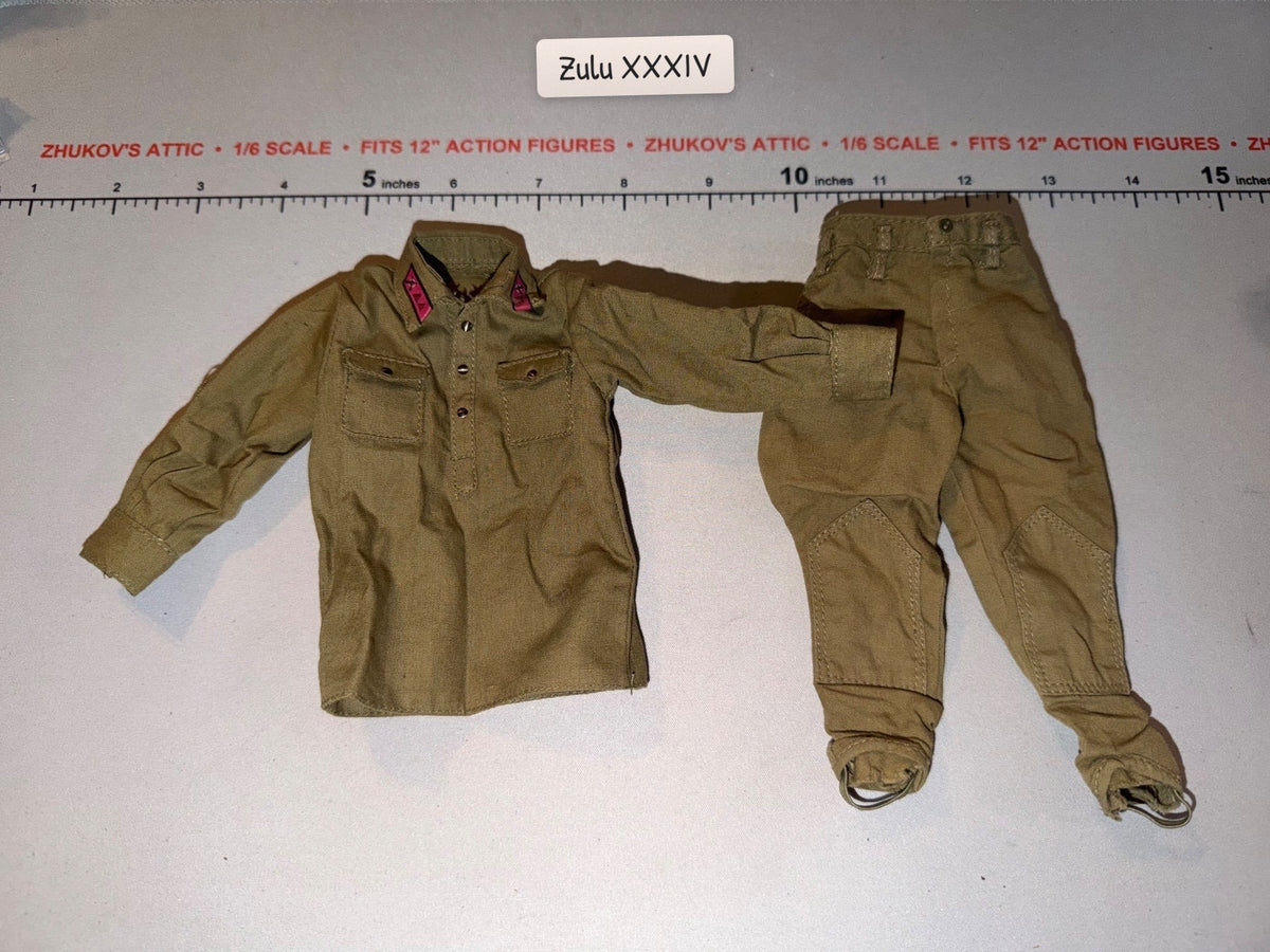 1/6 Scale WWII Russian Uniform Set with Trousers