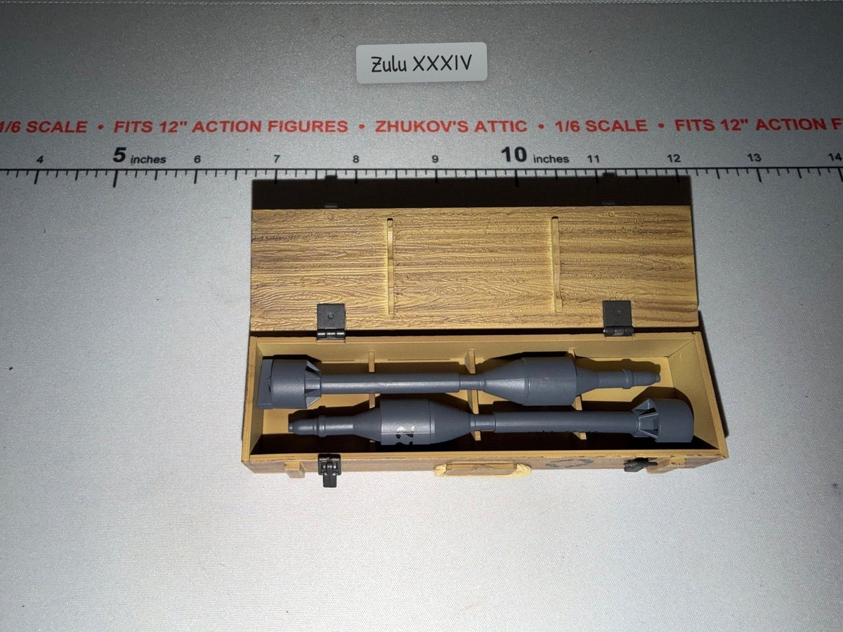 1/6 Scale WWII German Panzerschreck Rocket Ammunition Crate