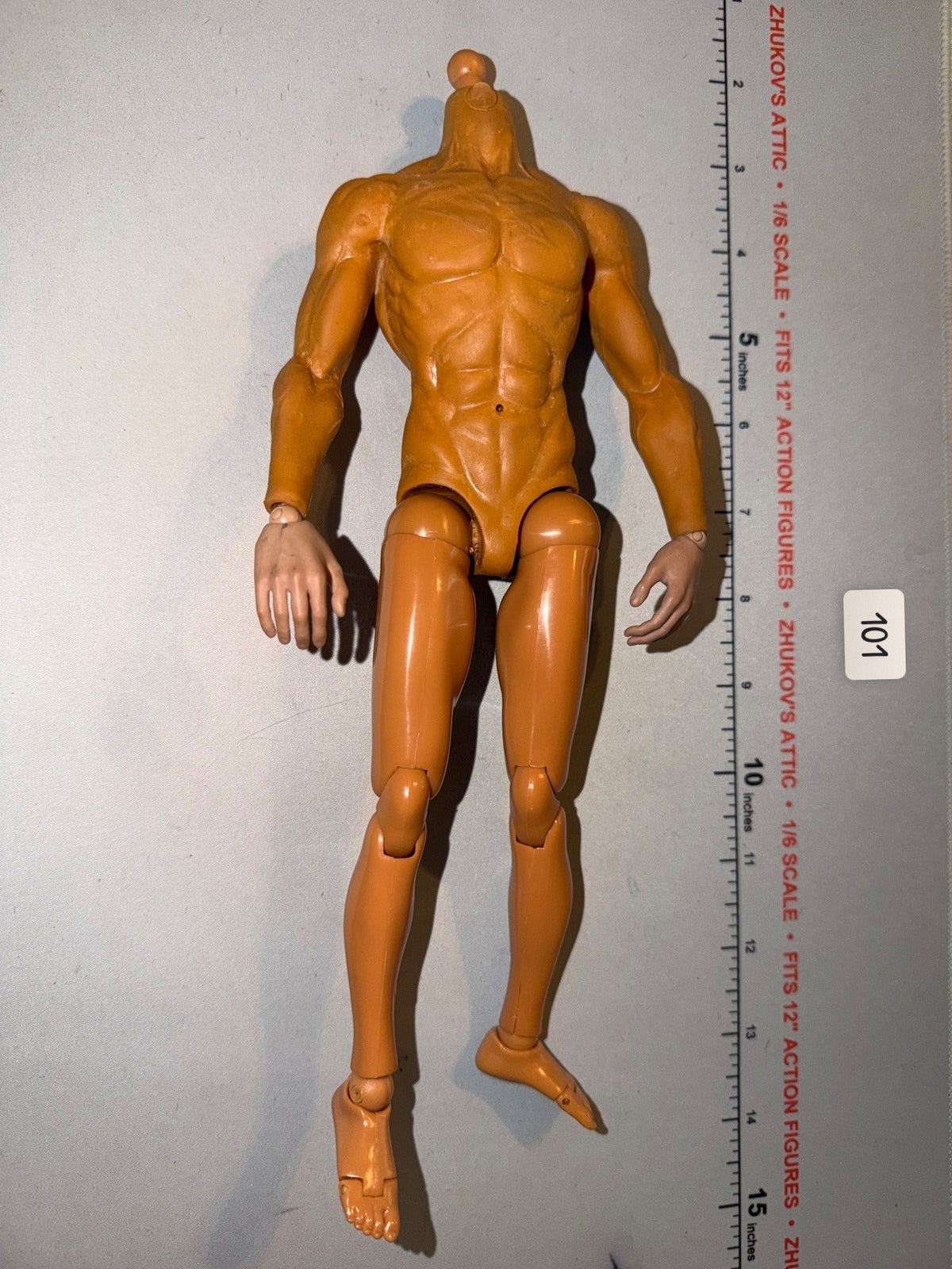 1/6 Scale Nude Male Action Muscular Figure Body