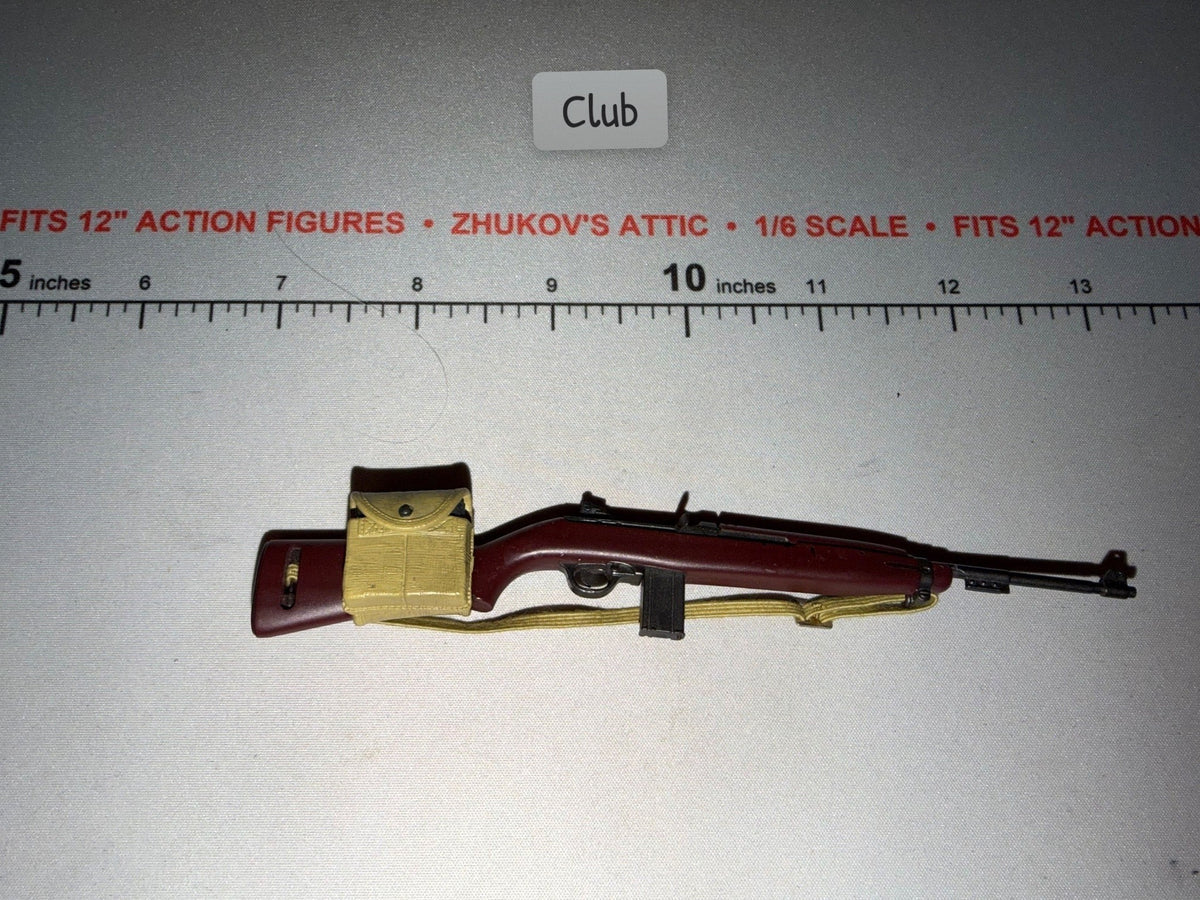 1/6 Scale WWII US M1 Carbine Rifle with Sling and Ammunition Pouches - Dragon
