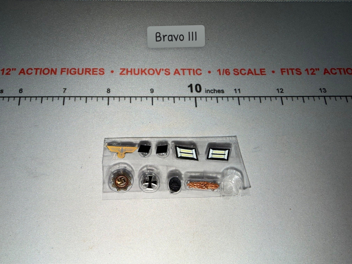 1/6 Scale WWII German Medal and Insignia Set