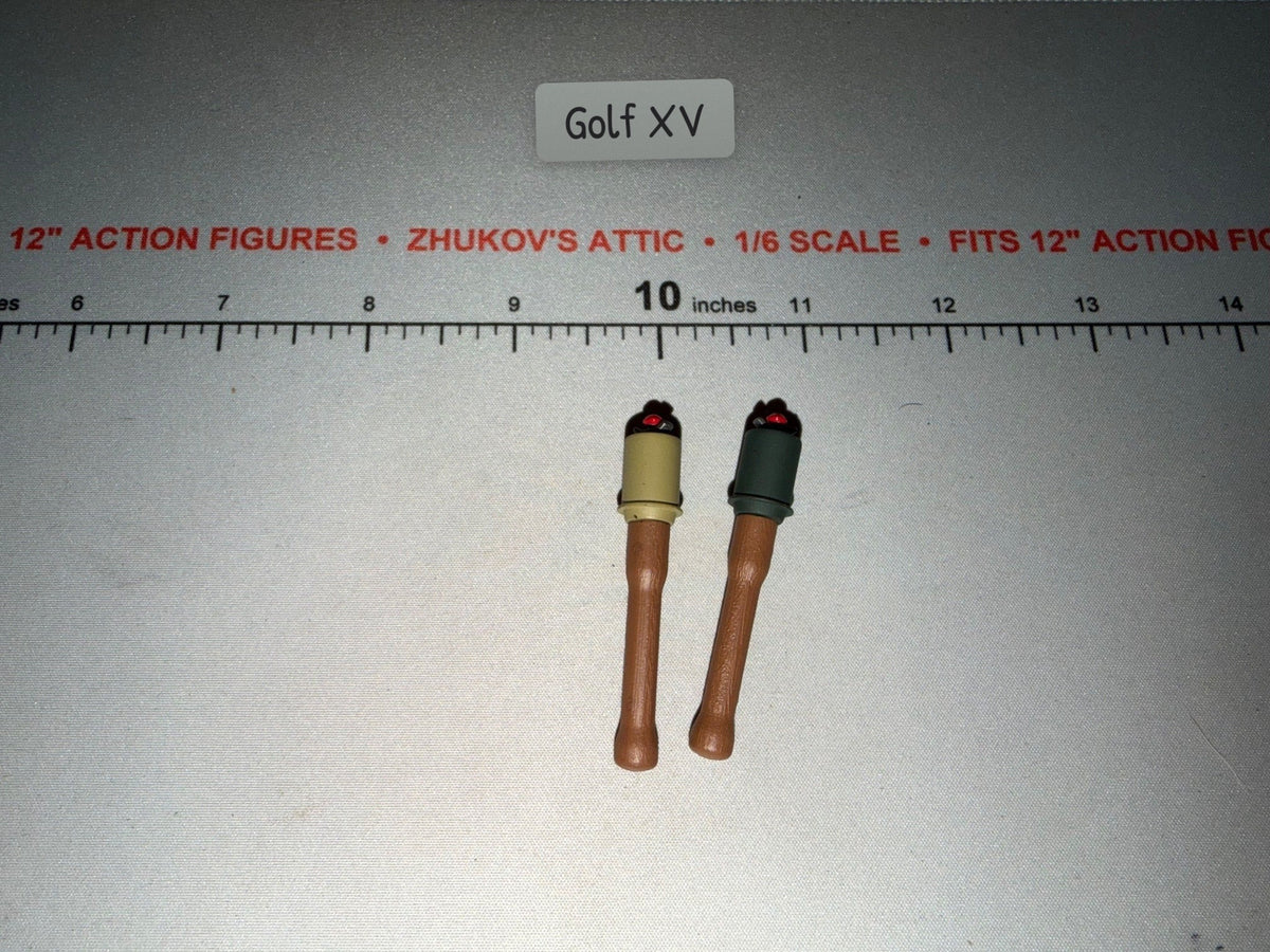 1/6 Scale WWII German Stick Grenade Set