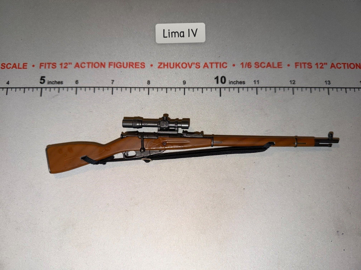 1/6 Scale WWII Russian Mosin Nagant Sniper Rifle with Scope and Sling - Dragon