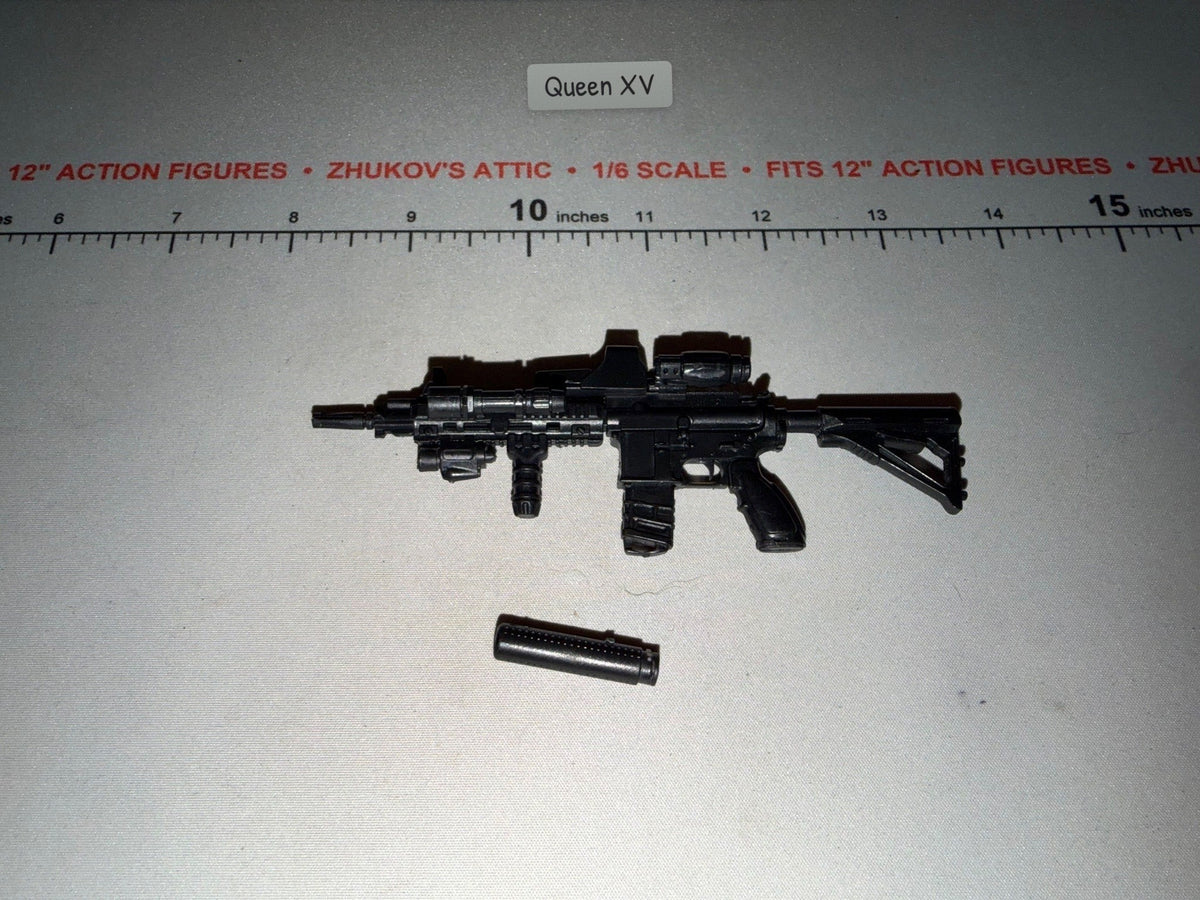 1/6 Scale Modern Era US M4 Carbine Rifle with Suppressor and Accessories