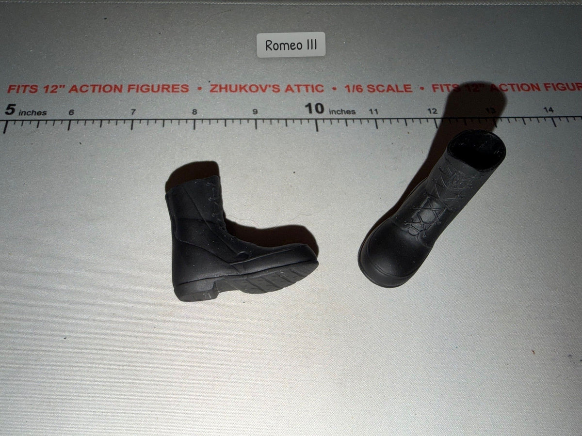 1/6 Scale Modern Era Black Snow Boots - GI Joe