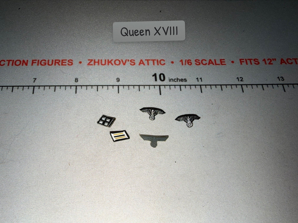 1/6 Scale WWII German Insignia Badge Set