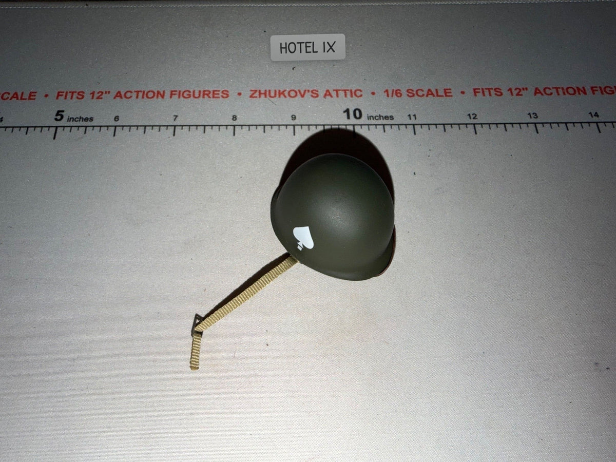 1/6 Scale WWII US M1 Paratrooper Helmet with Chin Strap - Dragon