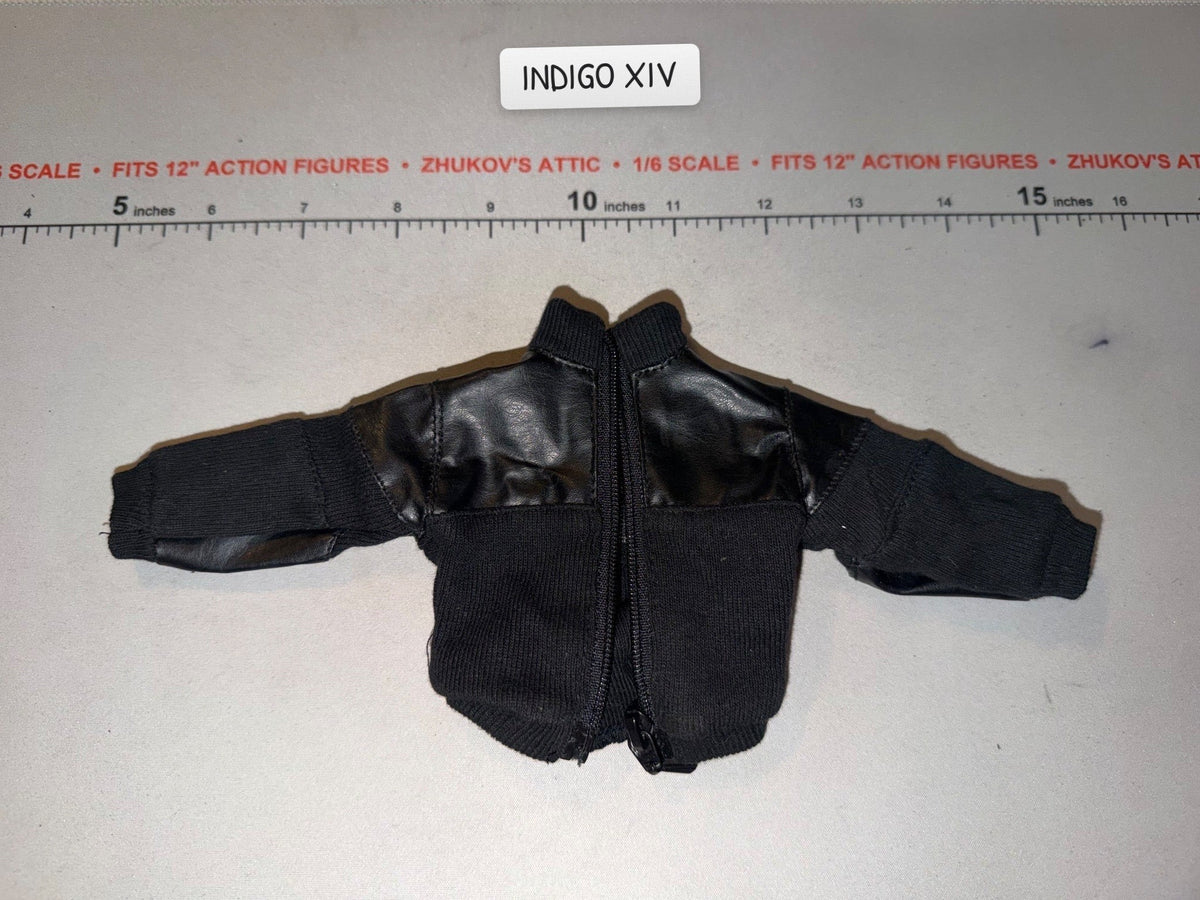 1/6 Scale Modern Era Black Zip-Up Bomber Jacket