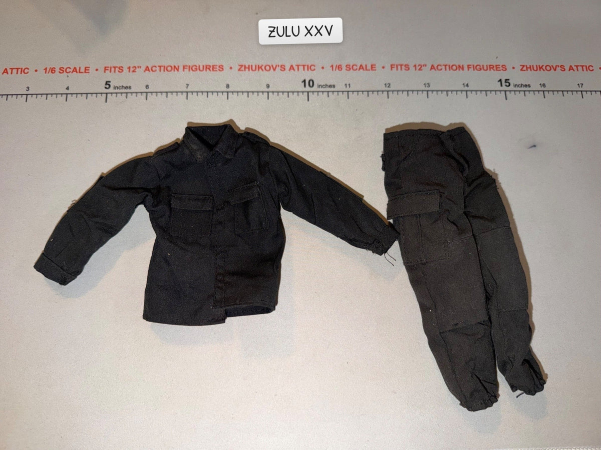1/6 Scale Modern Era Black BDU Uniform - Ultimate Soldier