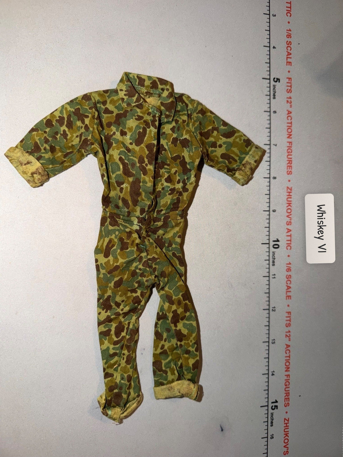 1/6 Scale WWII US Marine Corps Frog Skin Camouflage Coveralls