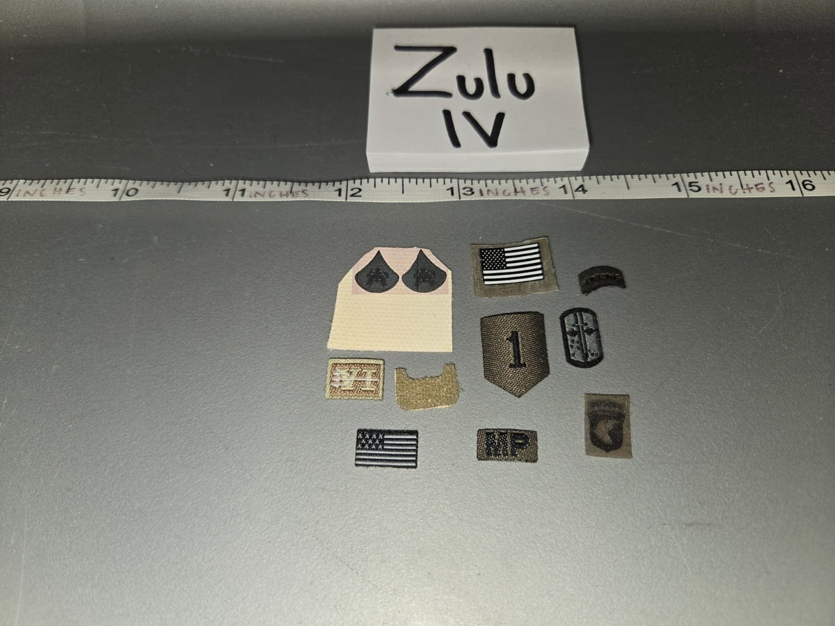 1/6 Scale Modern Era US Military Rank Insignia and Patches Set