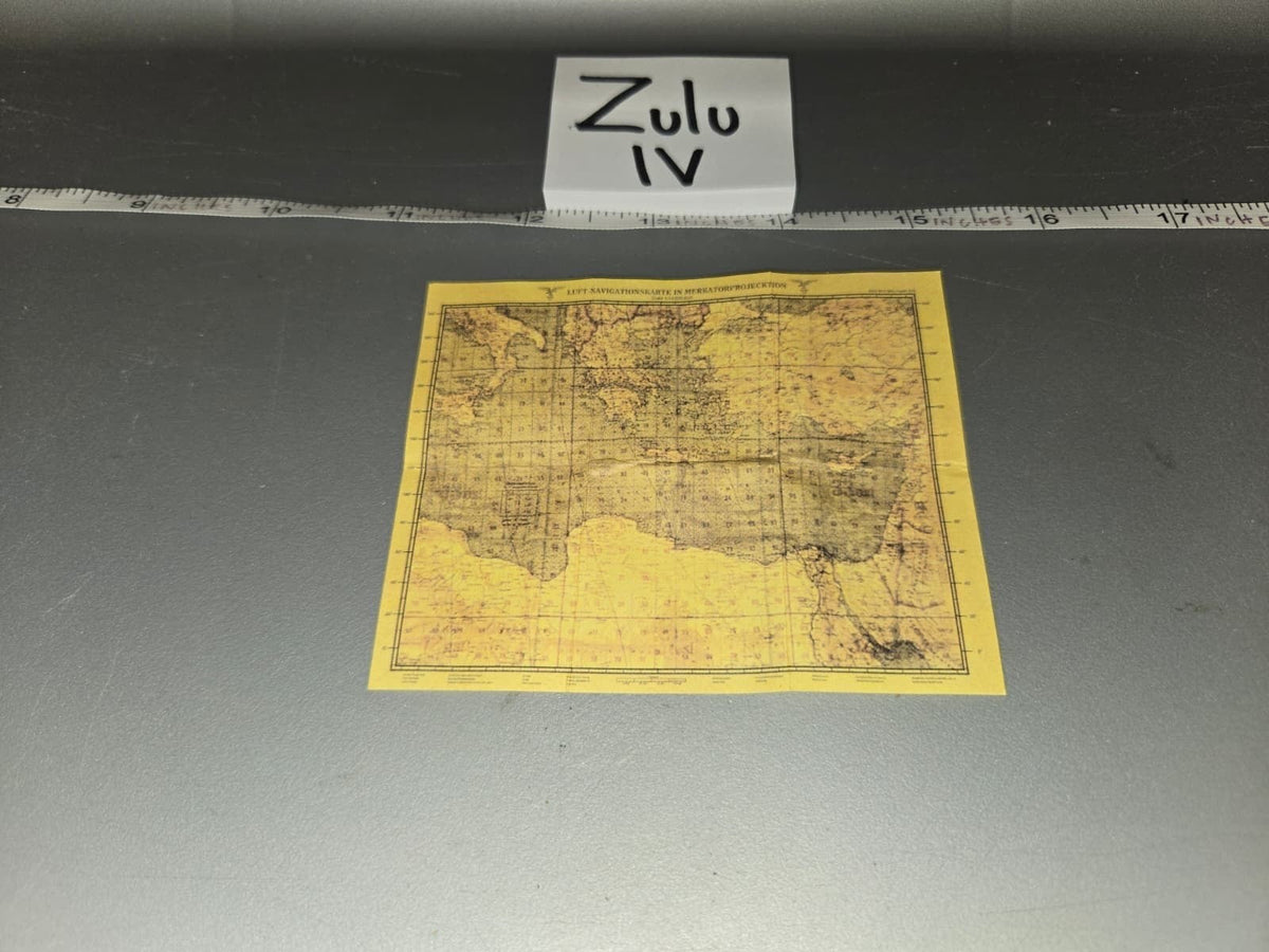 1/6 Scale WWII German Luft Navigation Chart / Map