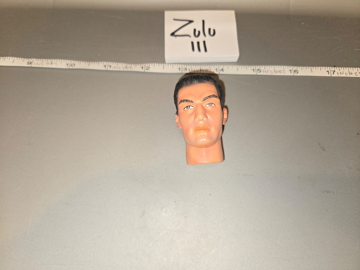 1/6 Scale Nude Male Action Figure Body with Dark Haired Head Sculpt - Dragon