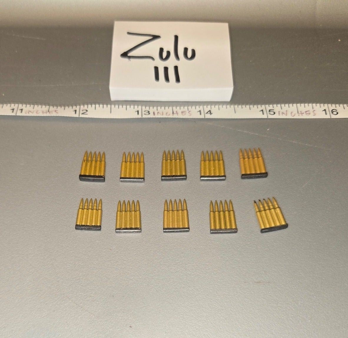 1/6 Scale WWII German Rifle Ammunition Stripper Clips Set