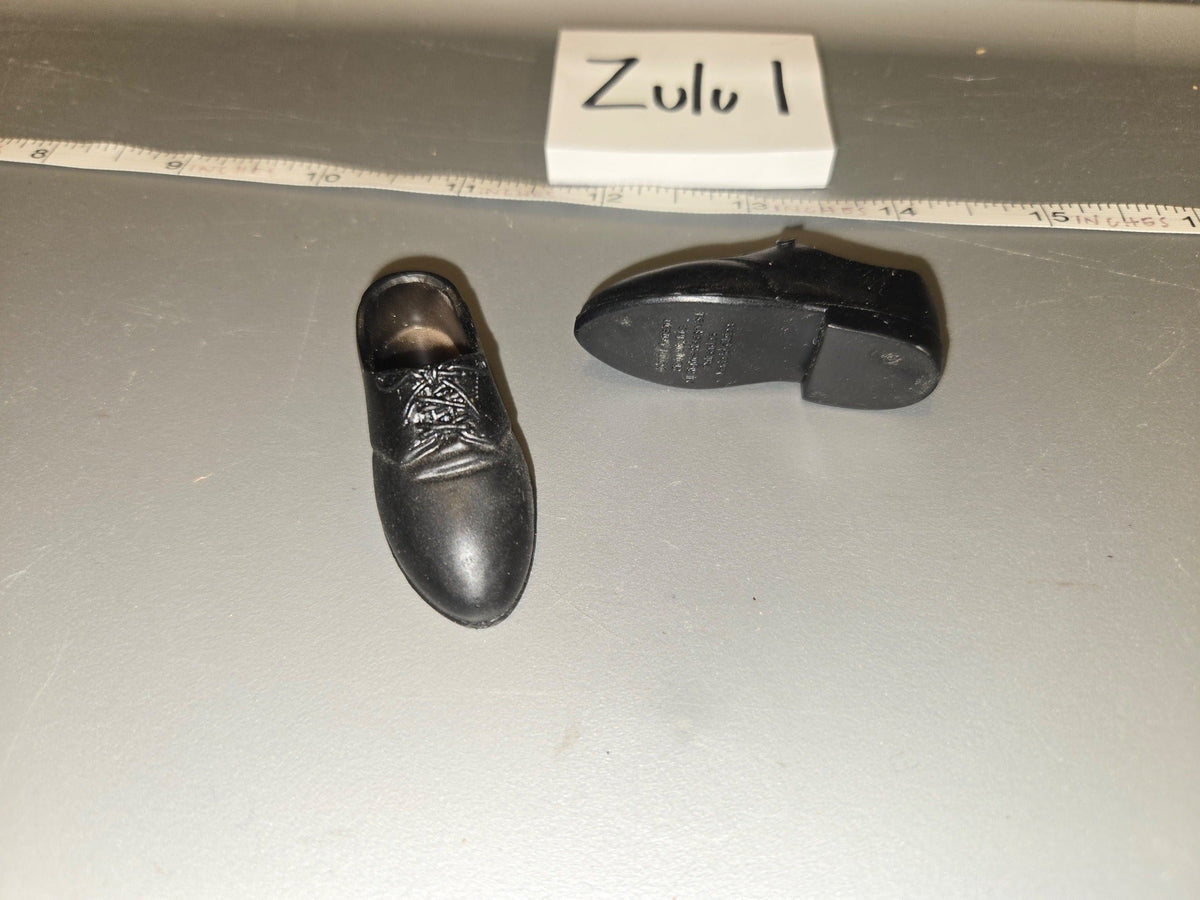 1/6 Scale Modern Black Dress Shoes