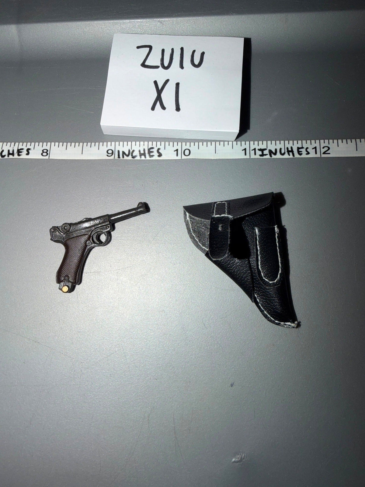 1/6 Scale WWII German Luger P08 Pistol and Holster