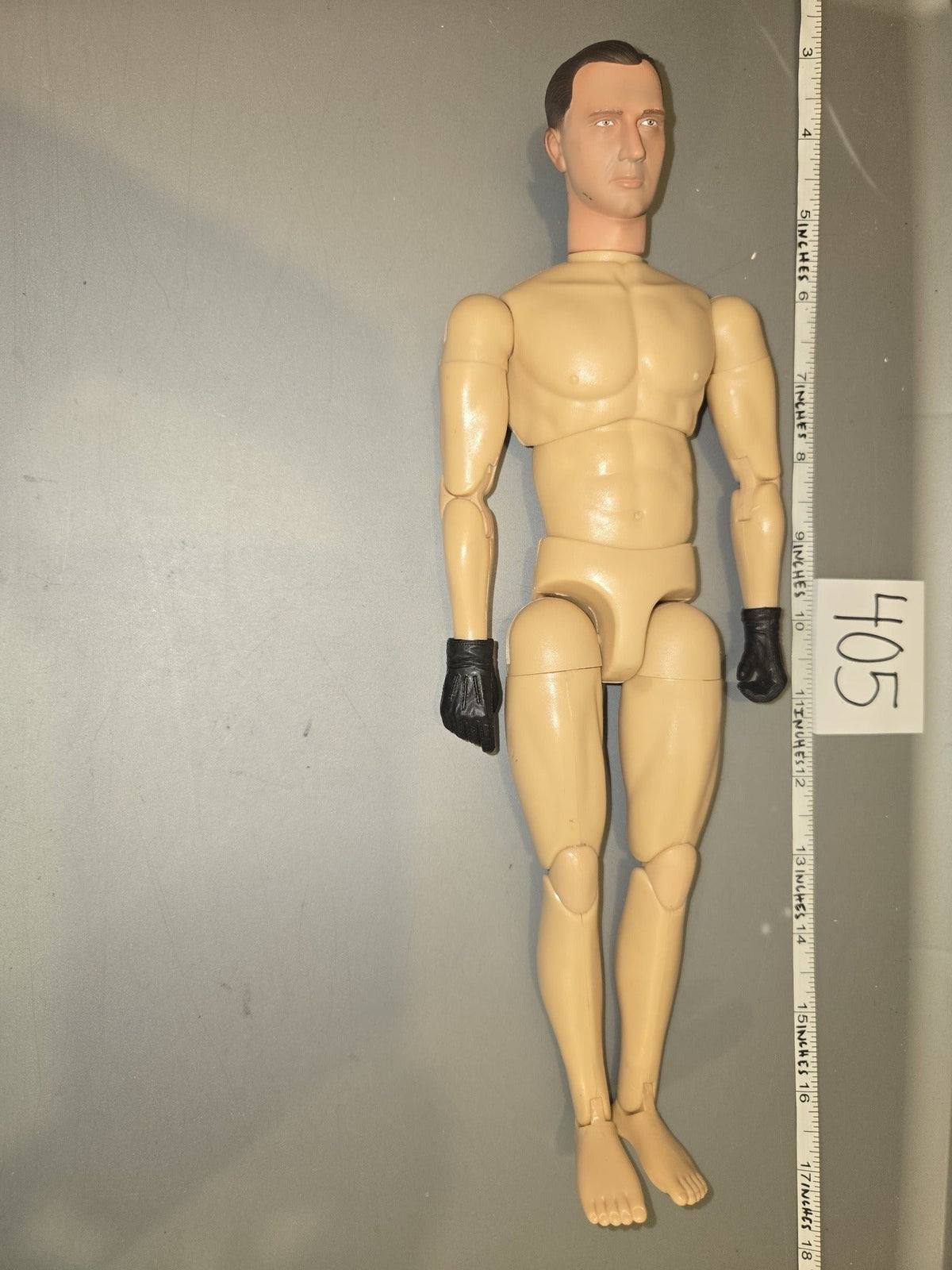 1/6 Scale Nude Male Action Figure Body with Gloved Hands - Dragon