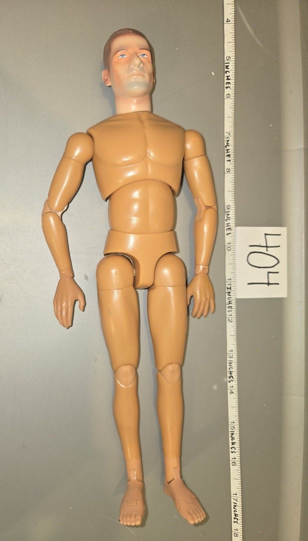 1/6 Scale Nude Male Action Figure Body with Head Sculpt - Dragon