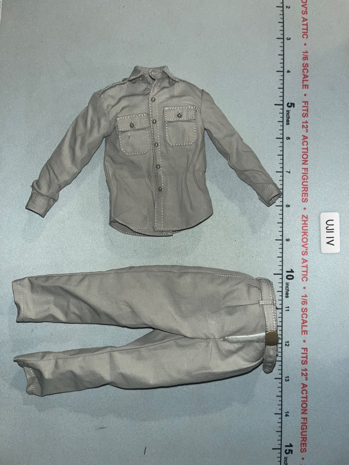 1/6 Scale WWII US Tropical Uniform Shirt and Trousers Set - General MacAthur ujindou