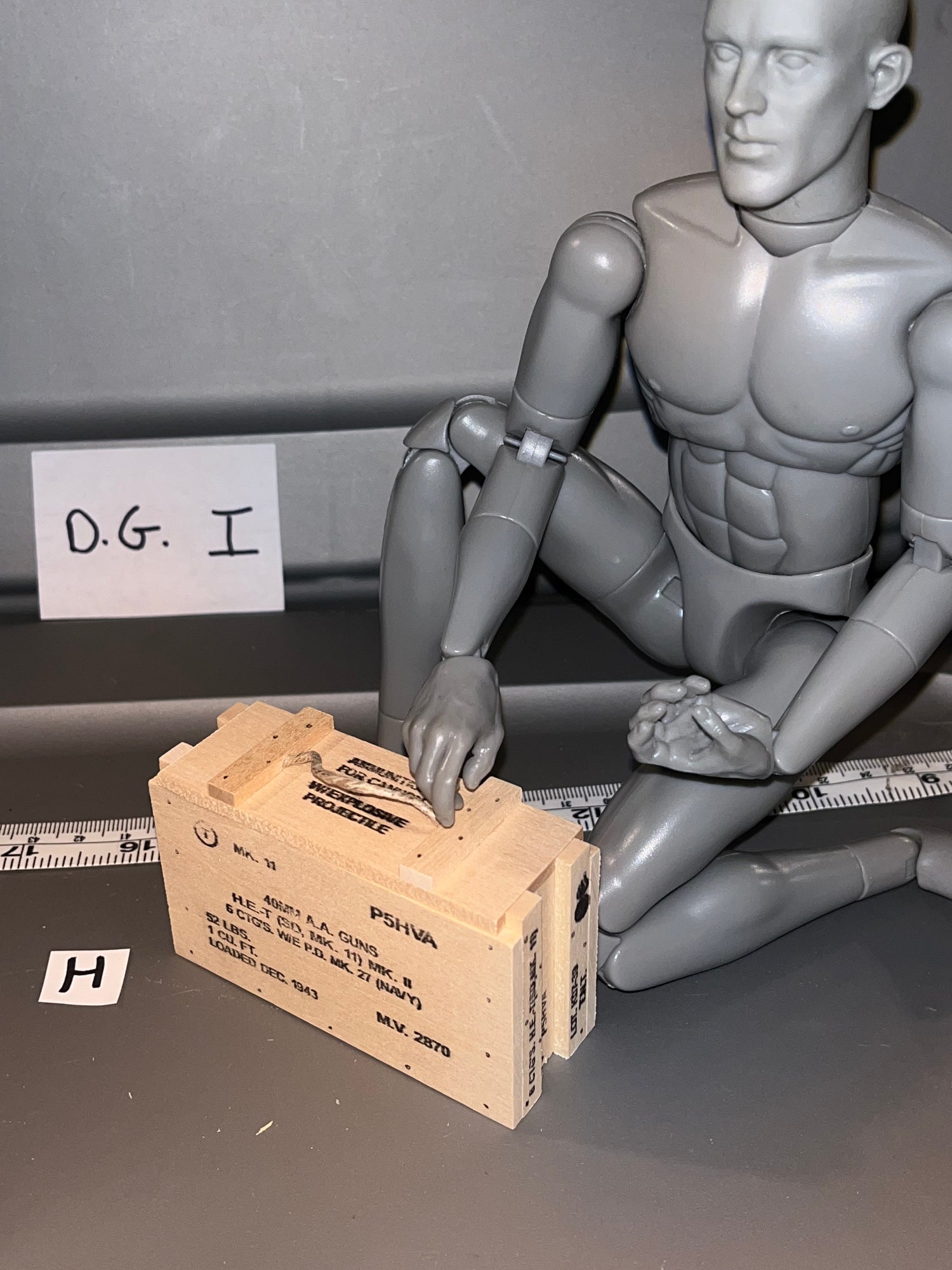 1/6 Scale WWII US 40mm Ammunition Crate 108830