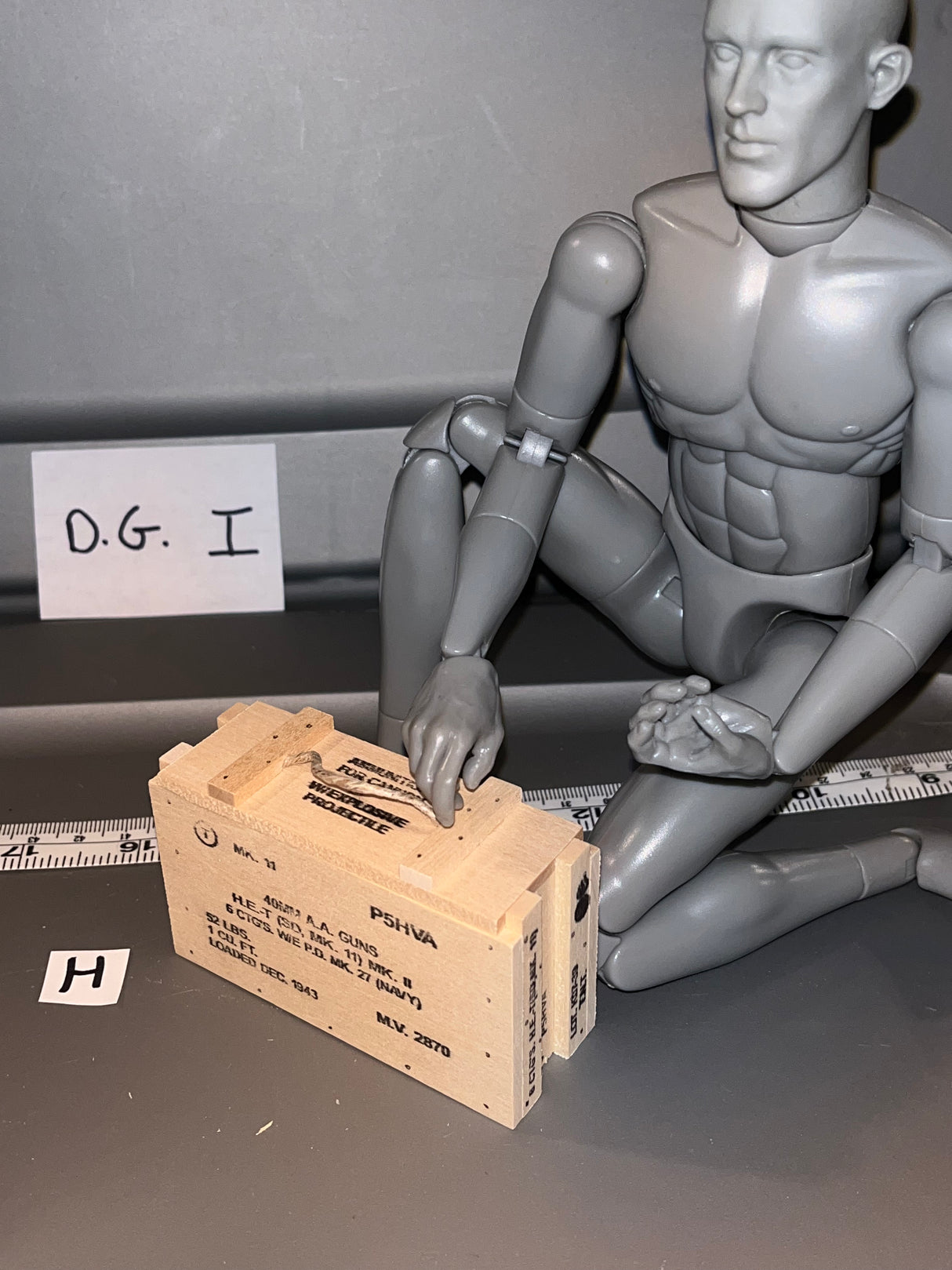 1/6 Scale WWII US 40mm Ammunition Crate 108830