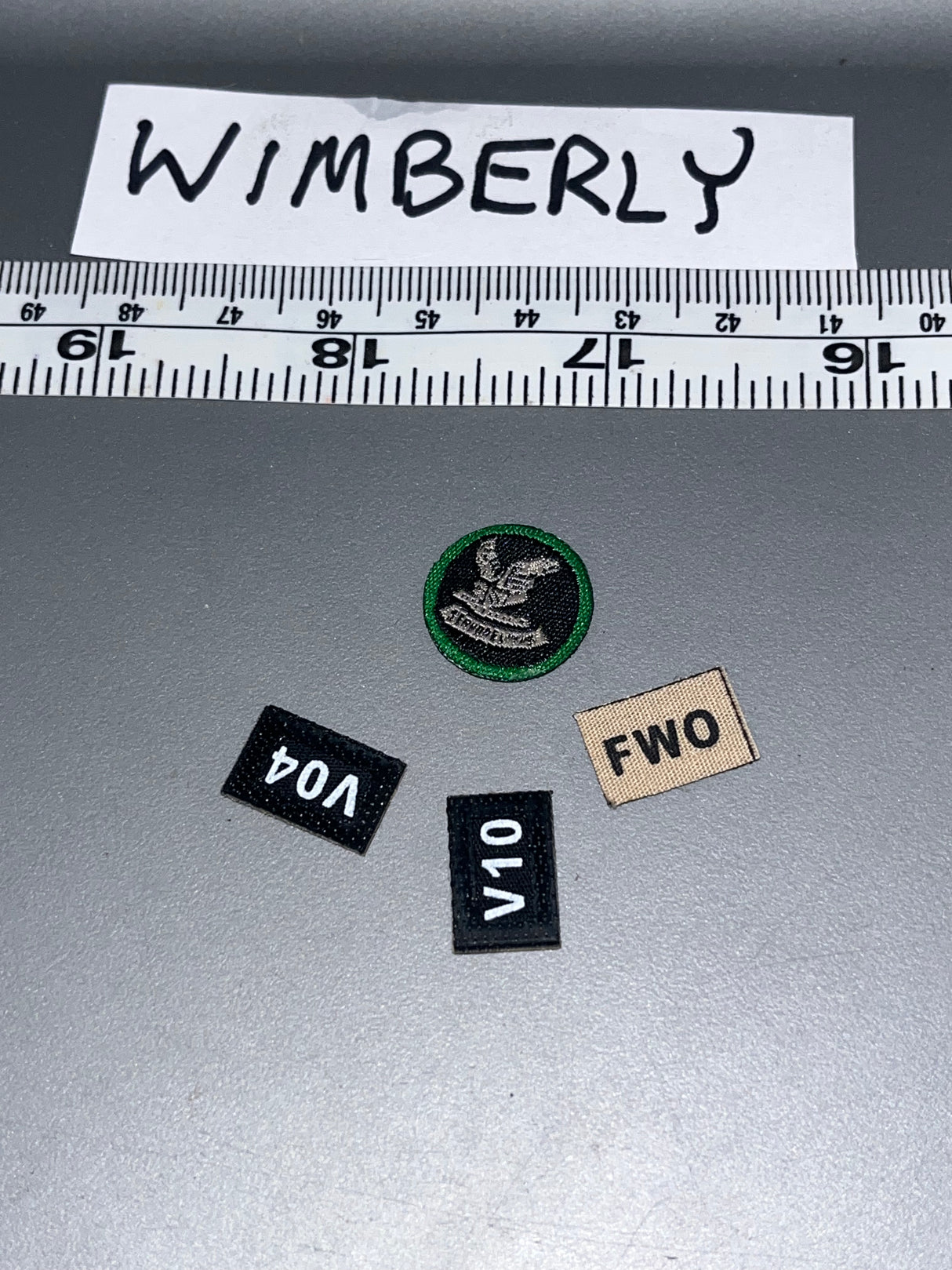 1/6 Scale Modern Era Police Patch Lot 106446