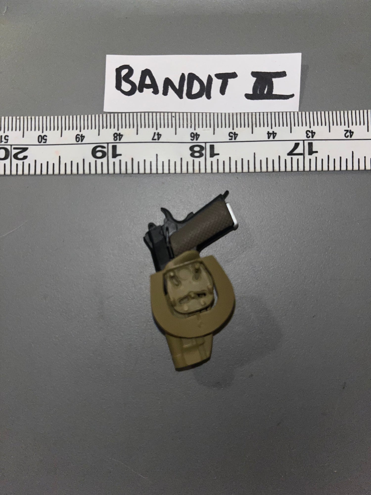 1/6 Scale Modern Pistol and Holster  -  Bandit Joe 111570