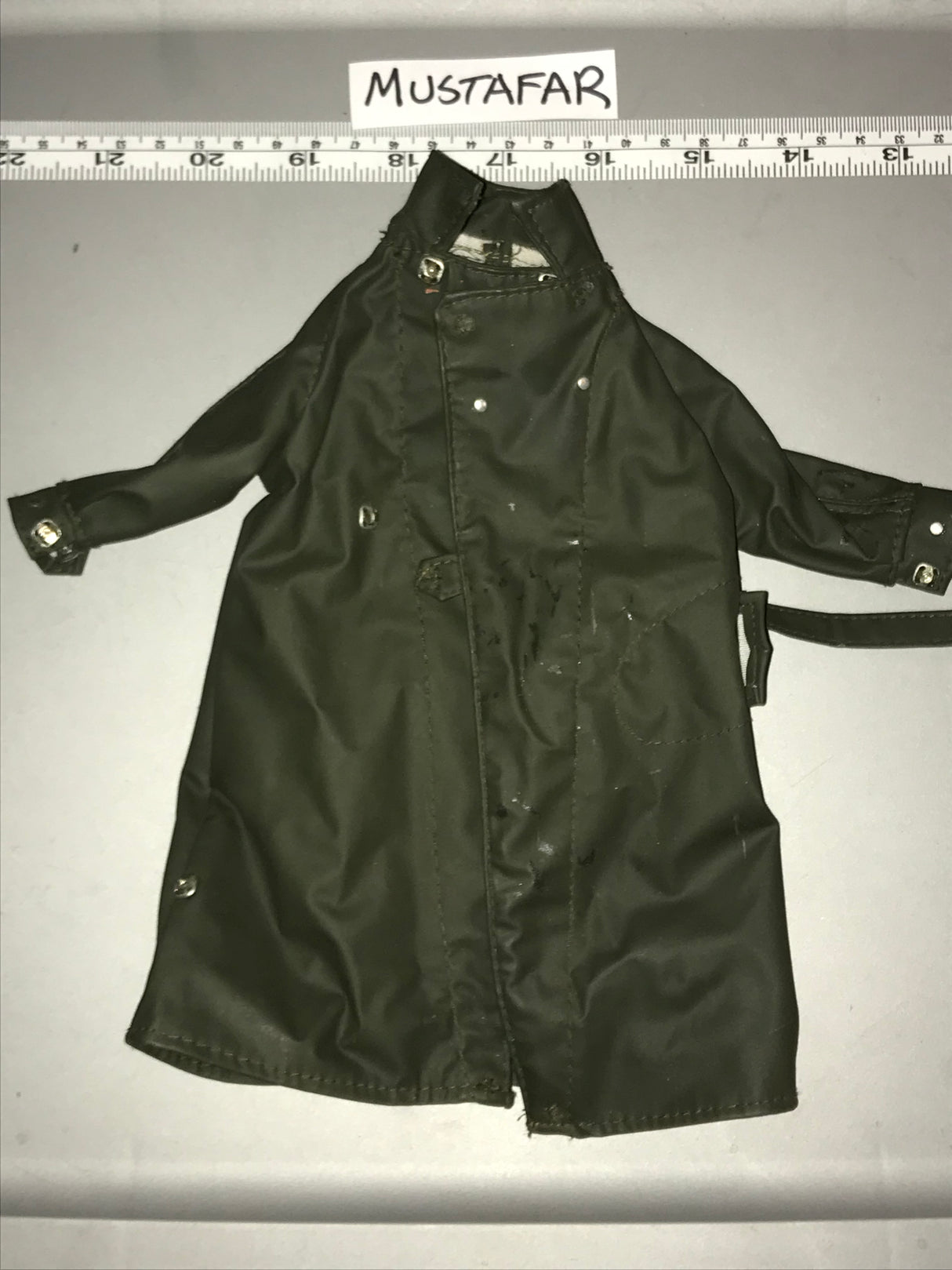 1/6 Scale WWII German Rubberized Motorcycle Coat 110075