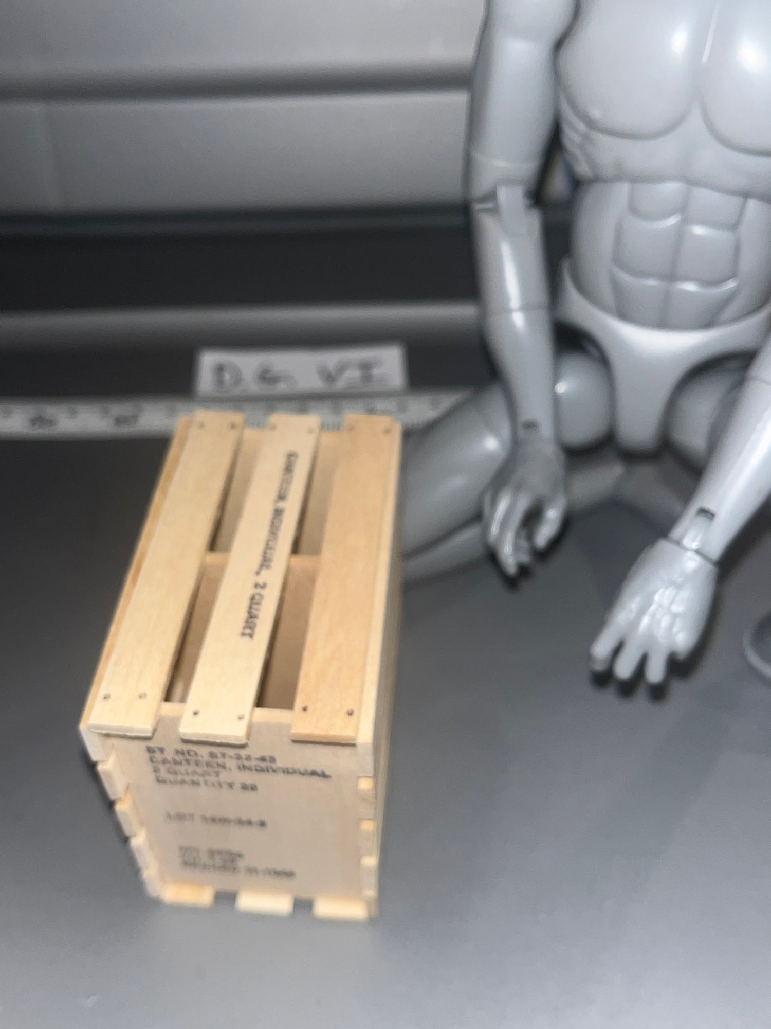 1/6 Scale WWII US Canteen Shipping Crate 108881A