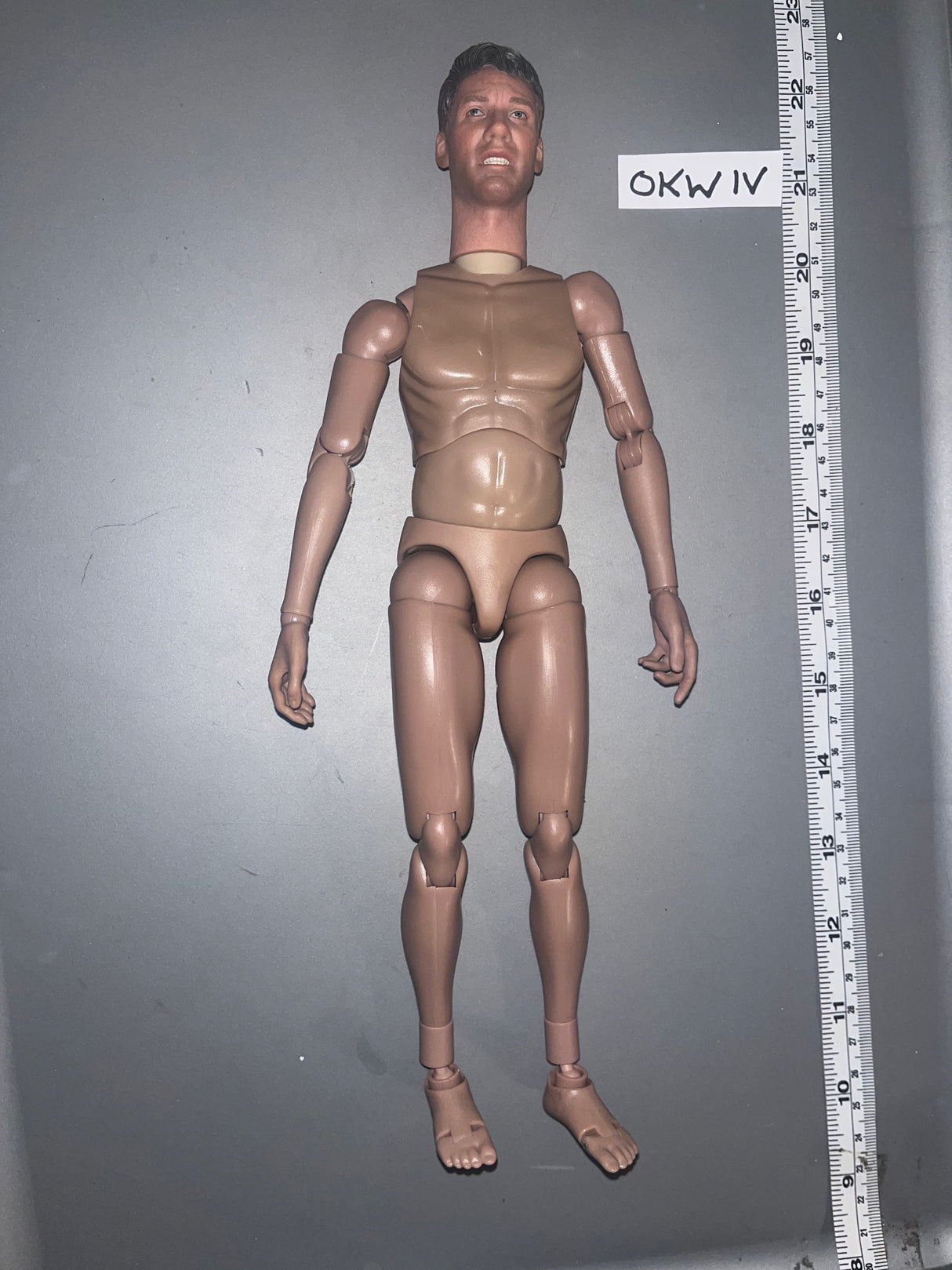 1/6 Scale WWII German MG-42 Gunner Nude Figure - Facepool